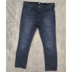 Paige Mens Lennox Jeans Stretch Dark Wash Denim Mens 34x28 Slim Fit EUC